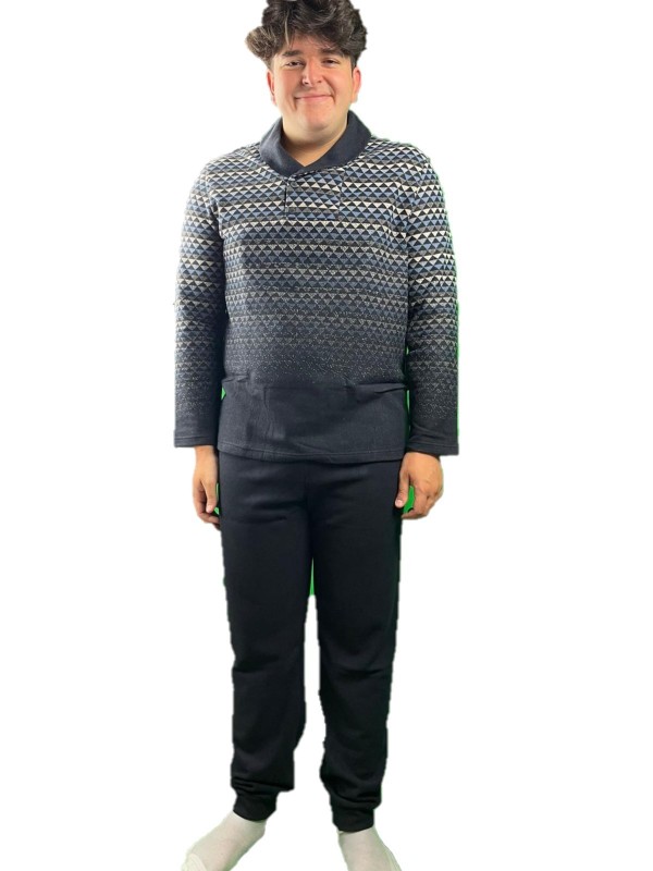 Linclalor pigiama uomo in cotone felpatom art. 77670